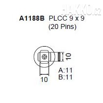 Určeno pro pouzdra PLCC 9x9 mm 