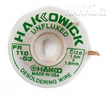 Odpájecí lanko Hakko Wick FR-110-03, 1,5mx1,9mm