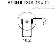 Určeno pro pouzdra SOJ 18x10 mm