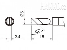 Pájecí hrot HAKKO T39-KF