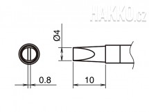 Pájecí hrot HAKKO T39-D4