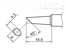 Pájecí hrot HAKKO T19-C4