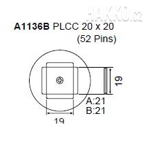 Určeno pro pouzdra QFP 20x20mm 