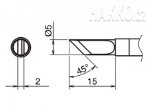 Pájecí hrot HAKKO T39-K