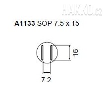 Určeno pro pouzdra SOP 5.6x13 mm 