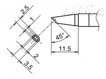 Pájecí hrot HAKKO T39-BCM2535