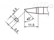 Pájecí hrot HAKKO T39-BCF2535