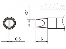 Pájecí hrot HAKKO T39-DS4