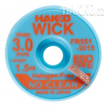 Odpájecí lanko HAKKO WICK FR551-3015-E, 3,0mmx1,5m