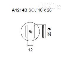 Určeno pro pouzdra SOJ 10X26 mm 