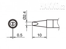 Pájecí hrot HAKKO T39-D24