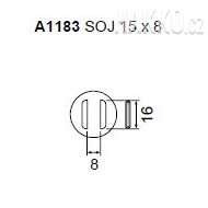Určeno pro pouzdra SOJ 15x8  mm 