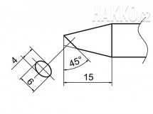 Pájecí hrot HAKKO T37-BC4060