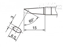 Pájecí hrot HAKKO T39-BC3065