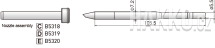 Pájecí hrot HAKKO T33-SSBC4, Slim Type