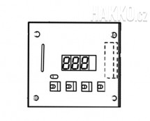 DPS panel pro nastavení teploty B3297