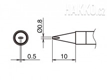 Pájecí hrot HAKKO T39-D08