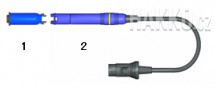 ESD pájecí ručka Hakko FM-2028 ve modré barvě.