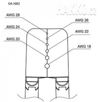 Čepele pro odizolovací nástroj, AWG 18-28, G4-1602