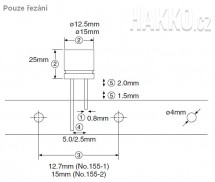 Ruční řezačka vývodů součástek HAKKO 155-2