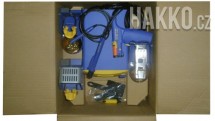 Obsah originálního balení stanice Hakko FM-206