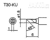 Pájecí hrot T30-KU