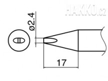 Pájecí hrot T33-D24