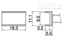 Odpájecí Tunnel 9,5x18,3 T15-1003