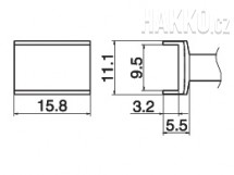 Pájecí tunel 9,5x15,8 T15-1004