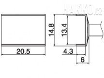 Odpájecí tunel 13,4x20,5 T15-1009