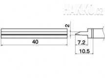 Pájecí hrot Spatula 40 T15-1406