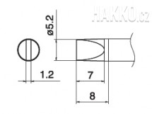 Pájecí hrot T15-D52