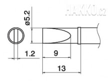 Pájecí hrot T15-DL52