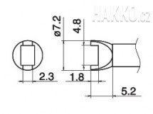 Odpájecí hrot T15-R48 -4,8R