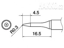 Pájecí hrot T15-SB03 -0,3SB