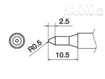 Pájecí hrot T15-SB05 -0,5Sb