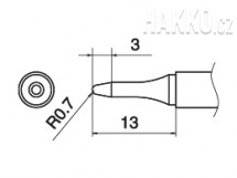 Pájecí hrot T15-SBS07 -0,7SBS