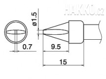 Pájecí hrot T15-XD15 -1,5XD