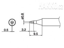 Pájecí hrot T17-D08