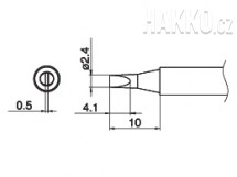 Pájecí hrot T17-D24