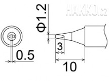 Pájecí hrot T22-D12