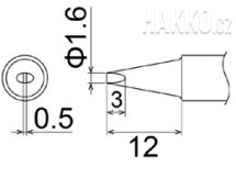 Pájecí hrot T22-D16