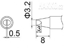 Pájecí hrot T22-D32