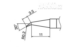 Pájecí hrot HAKKO T36-J02/0.2J