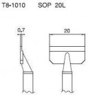 Hakko - Odpájecí hrot T8-1010, SOP 20L