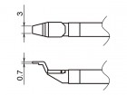 Hakko - Pájecí hroty HAKKO T51-L3 CHIP, 2ks/bal