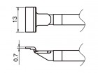 Hakko - Pájecí hroty HAKKO T51-L13 SOP, 2ks/bal