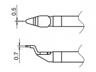 Pájecí hroty HAKKO T51-C05, 2ks/bal