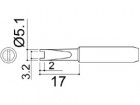 Hakko - Pájecí hrot 900M-T-R