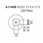 Hakko - Tryska A1140B-PLCC 11.5x11.5 mm 